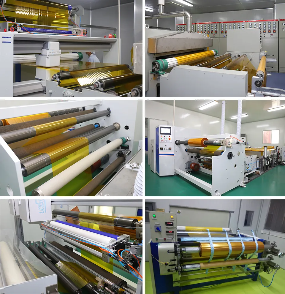 0.0125mm, 0.025mm Hn Type Golden Polyimide Film for Electrical Insulation Material