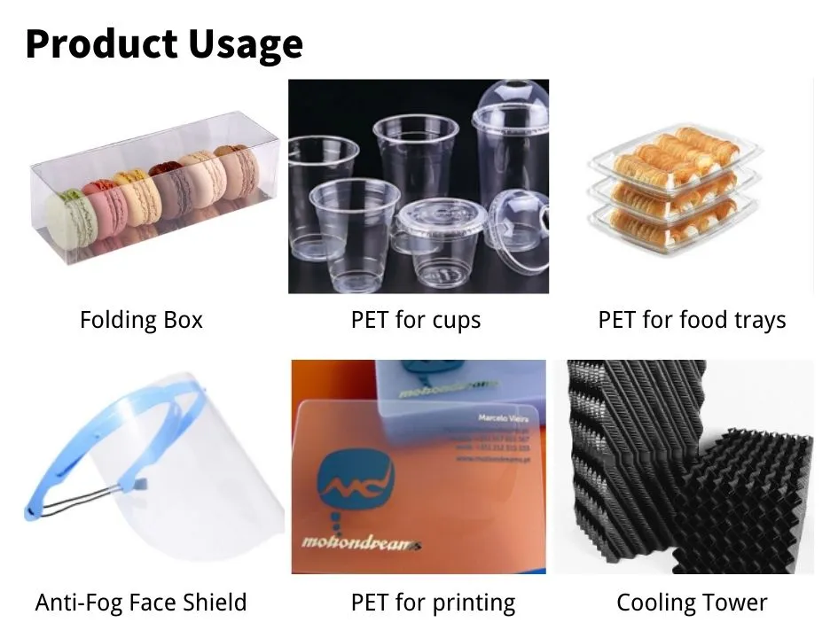 0.1mm-3mm Pet Film Sheet for Printing and Vacuum Forming