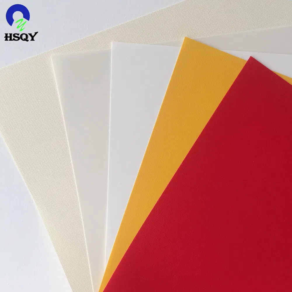 0.5mm Creamy Yellow Lampshade PVC Film Fabric PVC Sheet