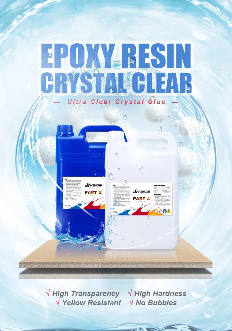 1 Gallon Kit Crystal Clear Epoxy Resin for Super Gloss Coating and Tabletops