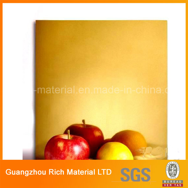 1220 *1830*1.0mm Golden Acrylic Mirror Plastic Sheet