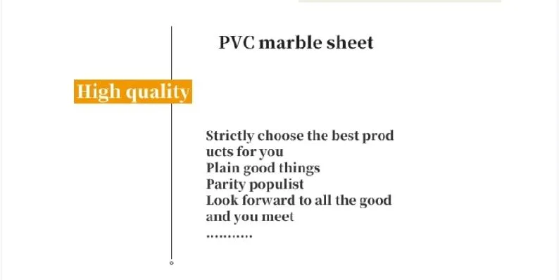 1220*2440 UV PVC Marble Sheet for Wall Panel