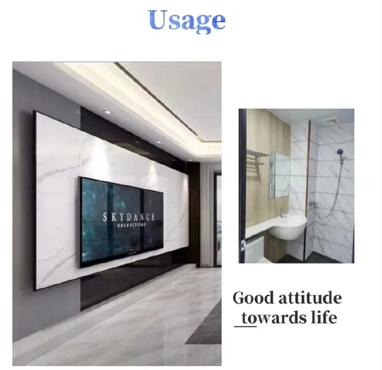 1220*2440 UV PVC Marble Sheet for Wall Panel