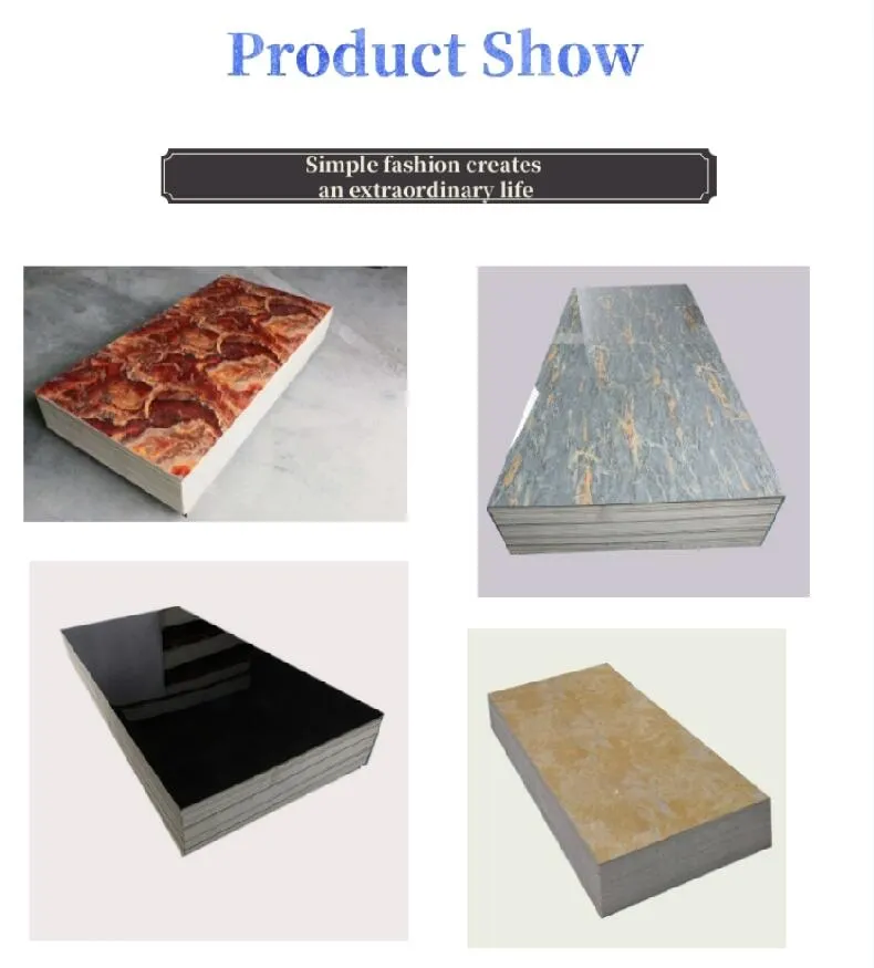 1220*2440 UV PVC Marble Sheet for Wall Panel