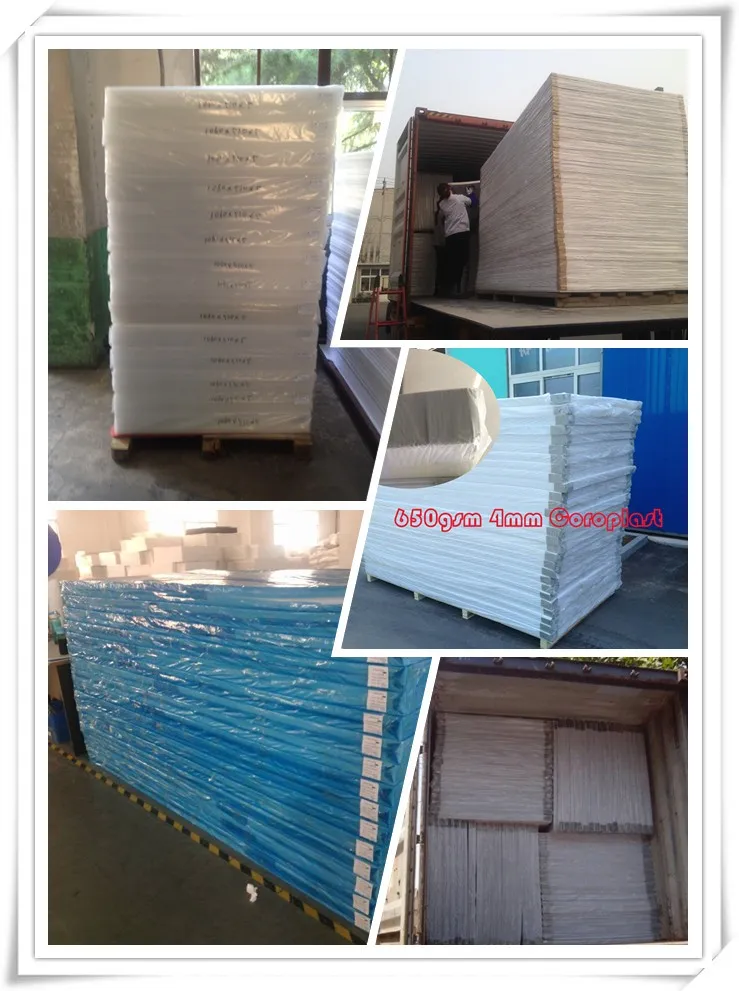 1220*2440mm 4mm Black PP ESD Correx Sheet Corrugated Sheet Corflute Sheet