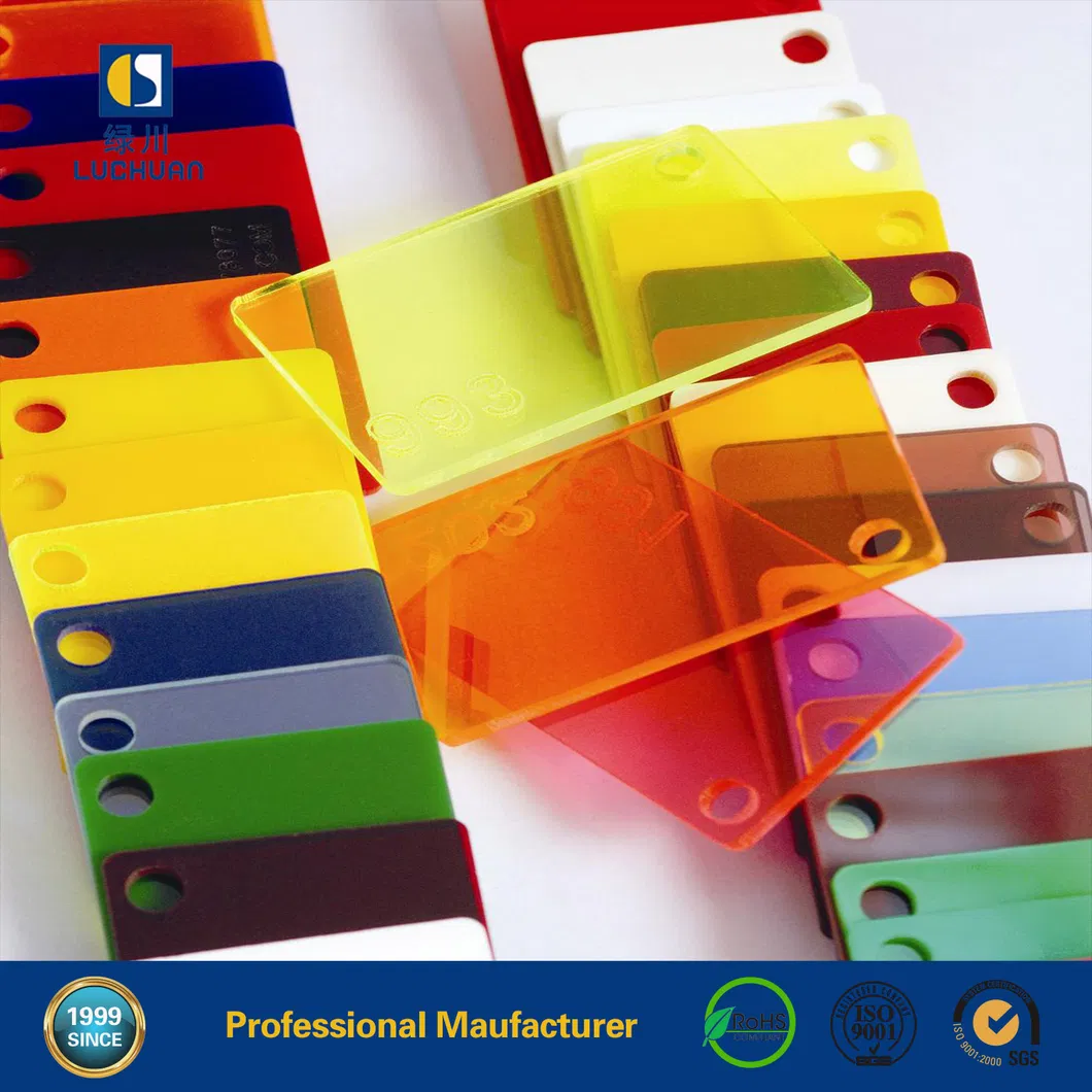 2mm 3mm 5mm 10mm Clear and Colored Acrylic Perspex Sheet