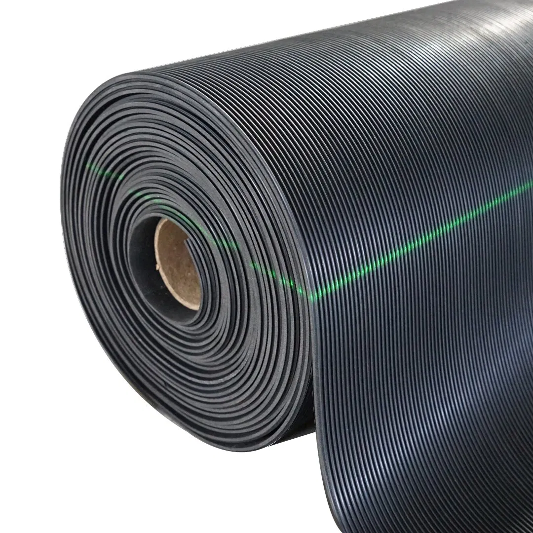 3mm Thinckness Corrugated Antislip / Antiskid Rubber Floor Matting