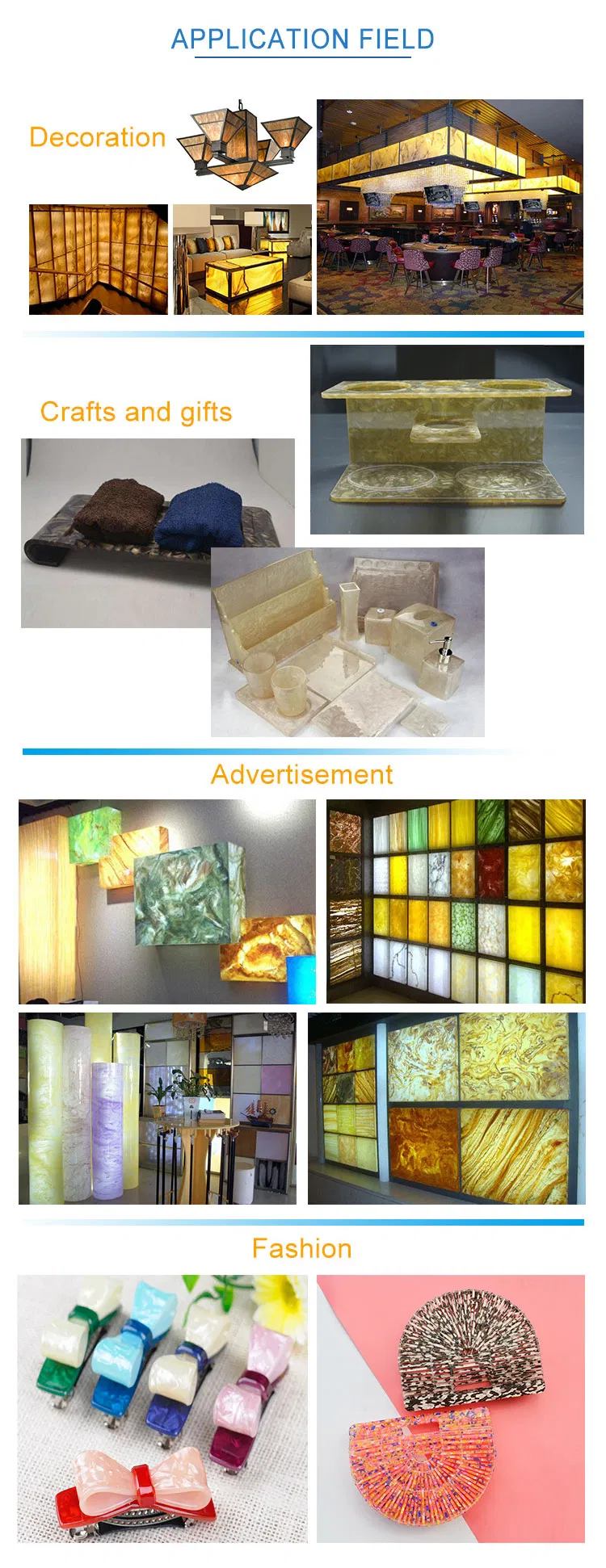 Acrylic Plastic Sheet Resist Breakage and Corrosion Board