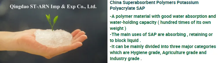 Agricultural Hydrogel Powder Potassium Polyacrylate Polymer