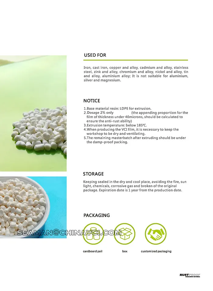 Anti-Corrosion Vci Masterbatch Resin