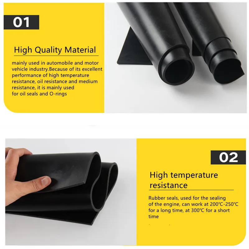 Antiskid NBR Rubber Sheets NBR Rubber Gaskets for Industry Using OEM Size