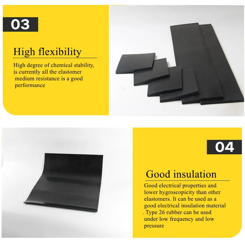 Antiskid NBR Rubber Sheets NBR Rubber Gaskets for Industry Using OEM Size