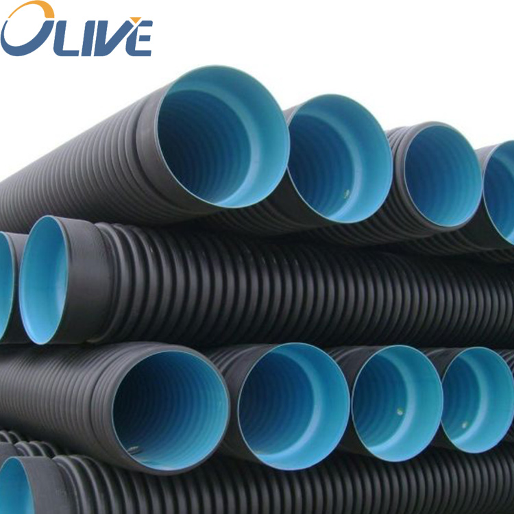 Big Supplier of Sn4 Sn8 HDPE Double Wall Corrugated Pipe for Construction Industry