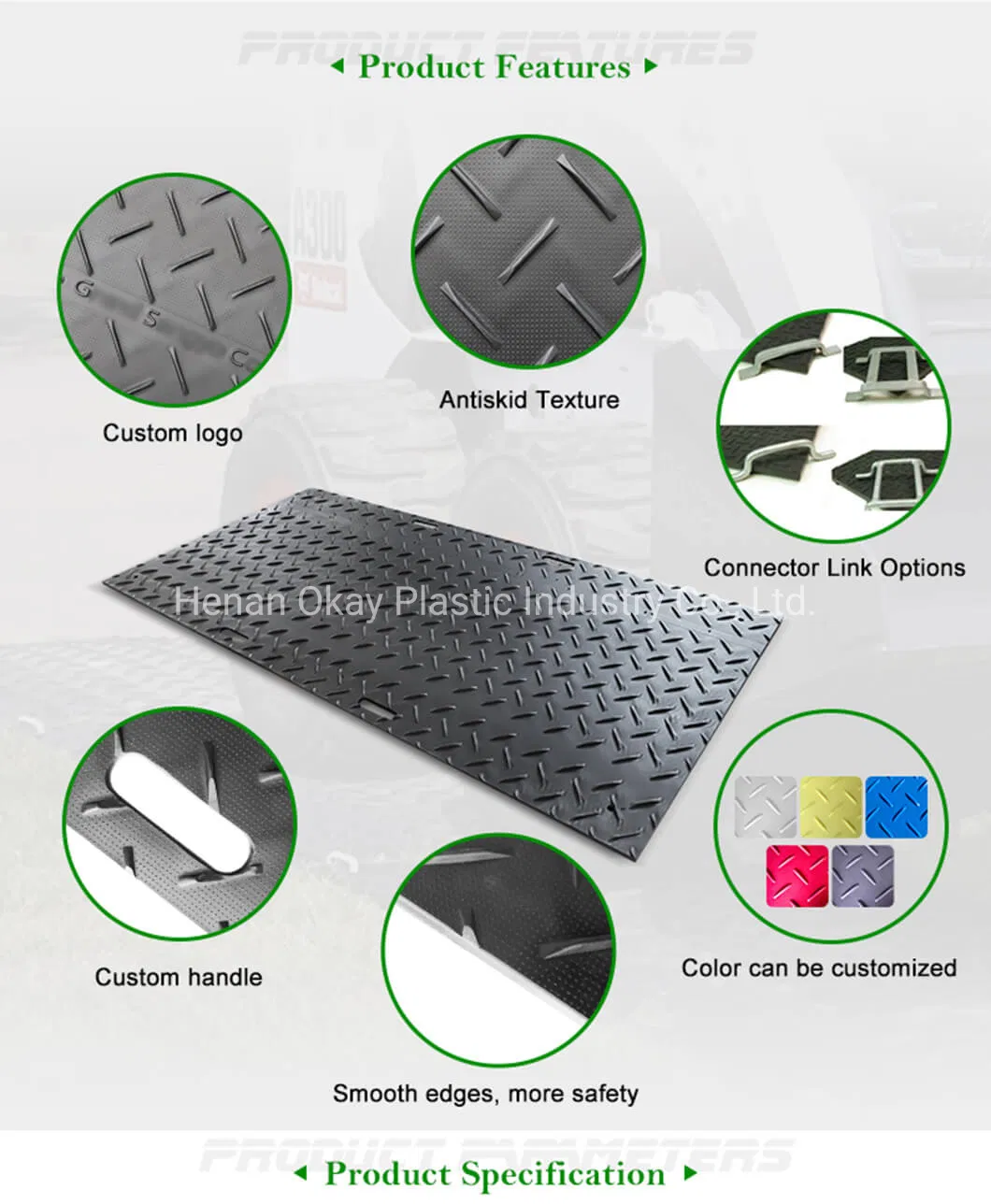 Black HDPE Ground Protection Mats Manufacturers