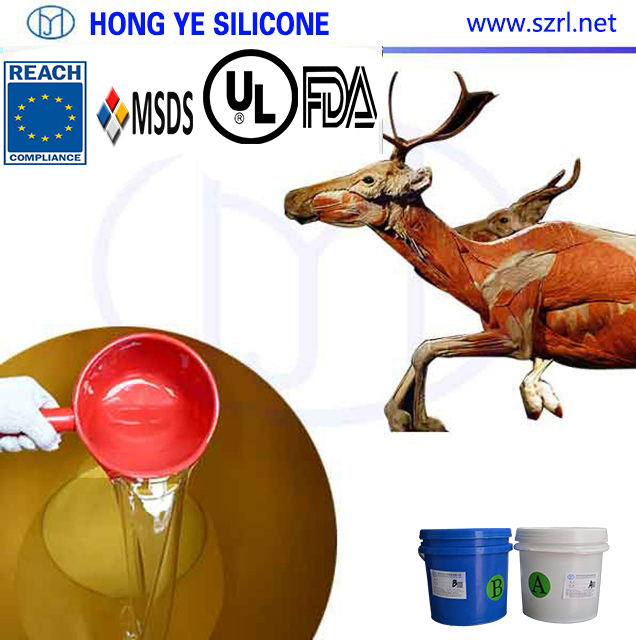 Chemical Silicone Rubber Raw Material, Silicone Rubber for Concrete Horse Statues, Decoration Gypsum Moldings