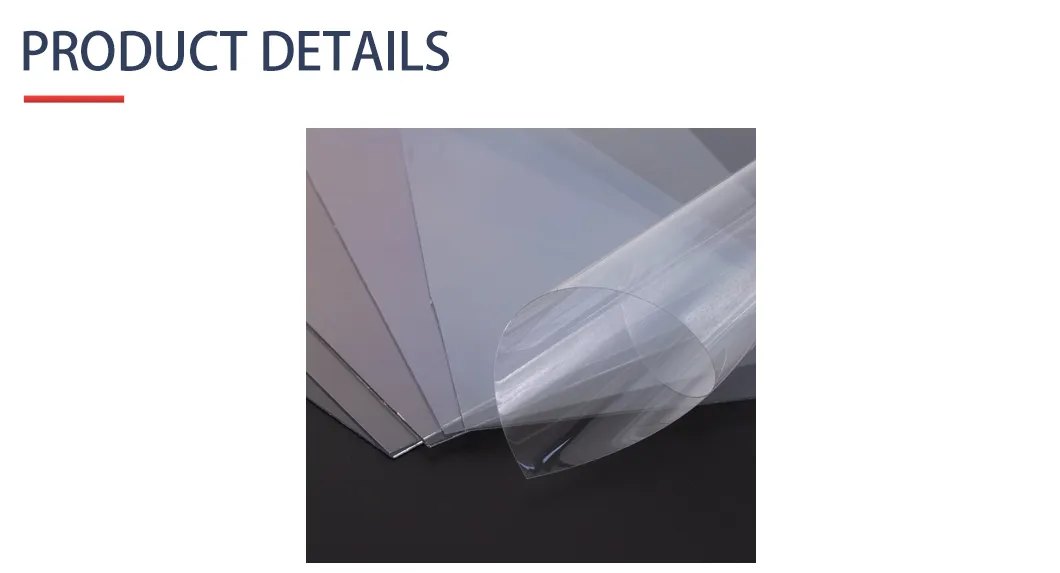 Commonly Used Hard Plastic Sheet Pet Sheet with Glossy/Matt/Frost Surface