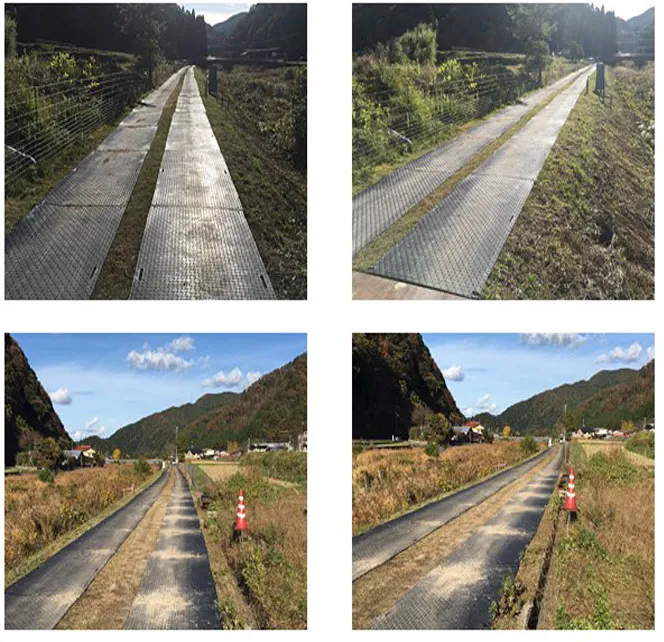 Construction Road Access Mats Plastic Ground Covering Plates