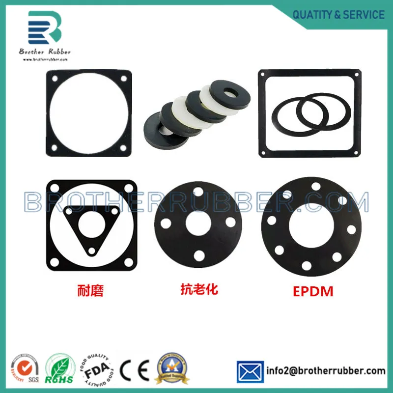 Custom Wholesale White Sealing Ring Plastic PE Rubber Flat Flange Gasket