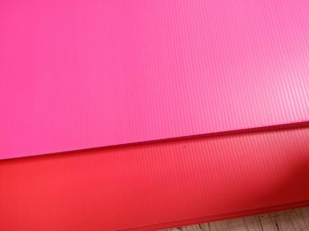 Customizable PP Corrugated Plastic Sheet PP Hollow Sheet Corrugated Board Used for Packaging or Advertising Factory Price Made in China