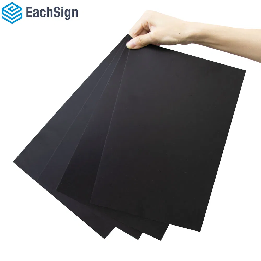 Customized Black Rigid PVC A4 Sheet for Vacuum Forming Wall Decoration