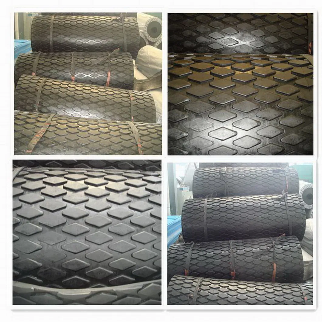 Diamond Grooved Rubber Pulley Lagging for Conveyor