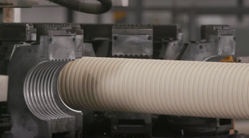 Double Wall Corrugated PVC Dwv Pipe Sn4 ID315 Black