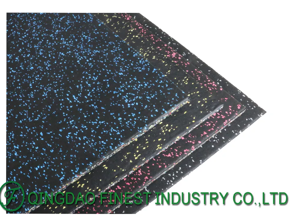 Egg Shell Fleck Excellent Rubber Flooring Mat, Gym Rubber Tiles, Gym Floor Mats for Medium Large Equipment