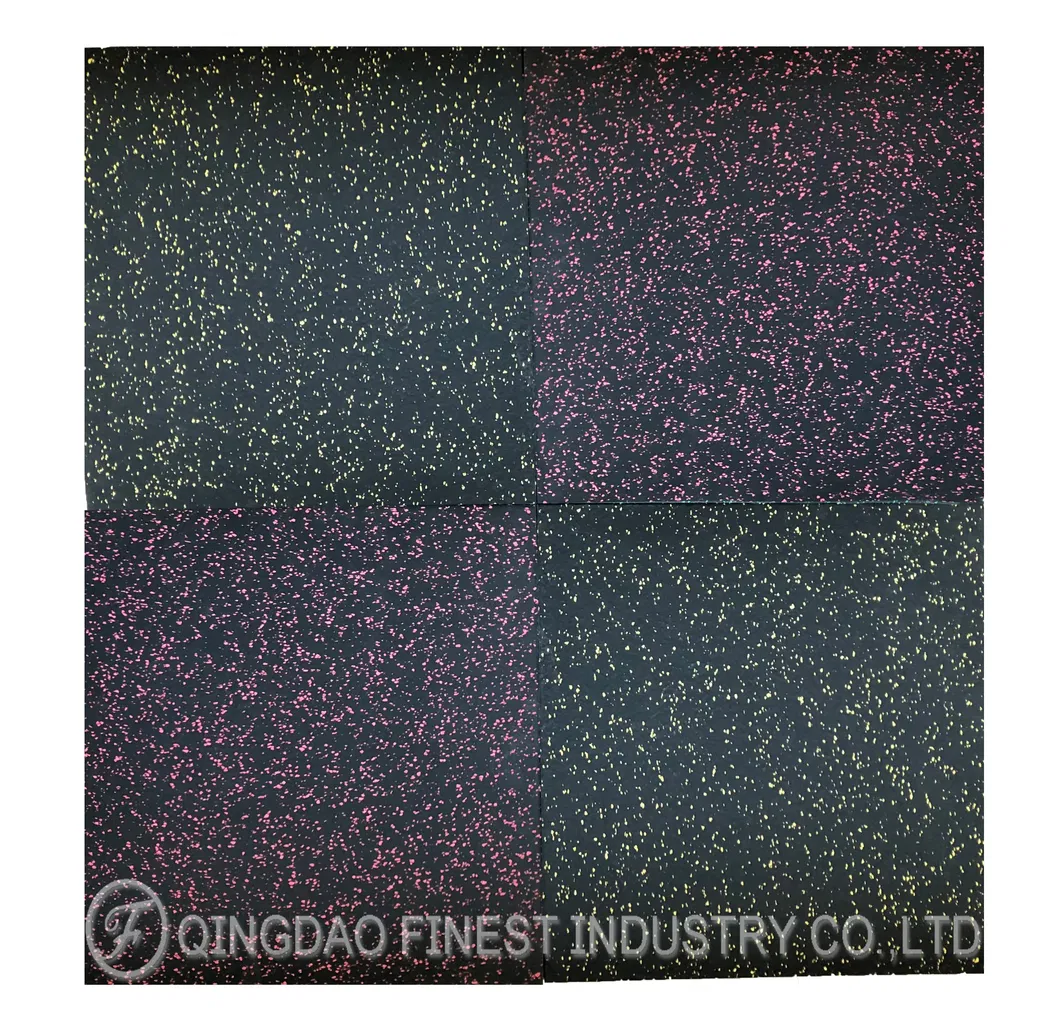 Egg Shell Fleck Excellent Rubber Flooring Mat, Gym Rubber Tiles, Gym Floor Mats for Medium Large Equipment