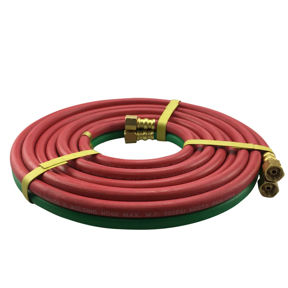 En559 Red/Green 1/4''x 25FT Welding Twin Hose for Shipyard