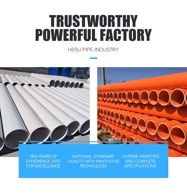 Environmental Protection Dwv Plastic PVC Raw Material UPVC Poly Pipe