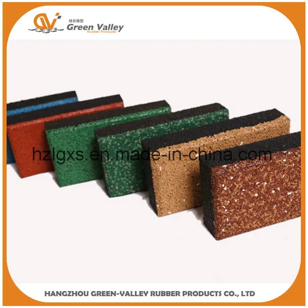 EPDM Brick Rubber Flooring Tiles for Garden Pathway