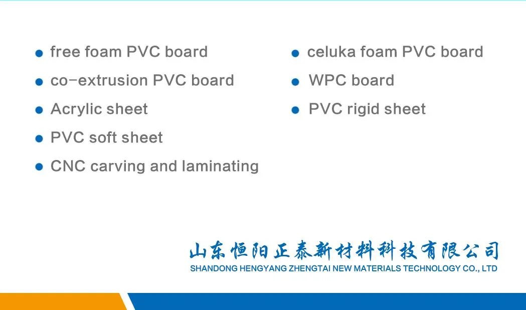 Good Insulation 9mm 2050X3050 PVC Celuka Foam Board