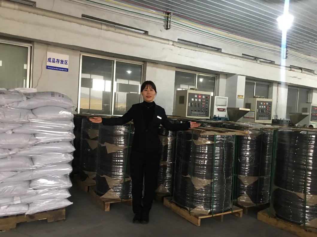 Gray and Black Plastic Raw Material Soft PVC Granule