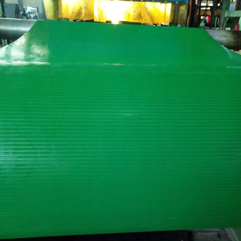 Green Anti Slip Fine Ribbed Rubber Floor Mat