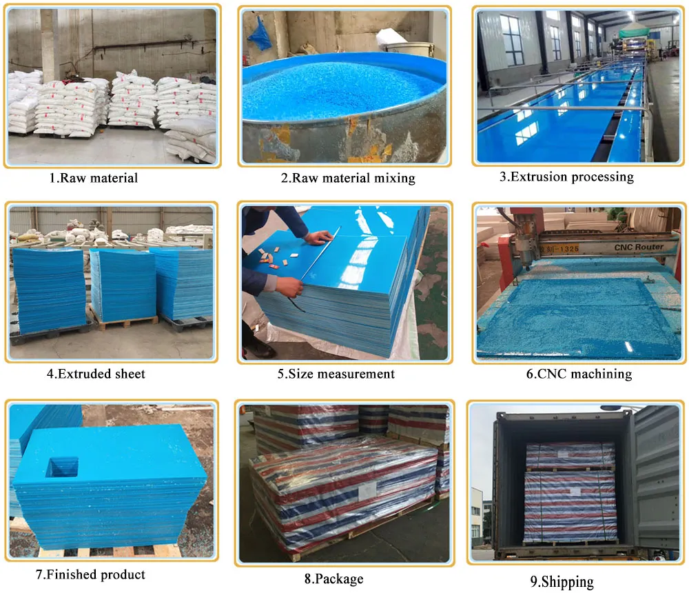 High Denity Polyethylene Sheet/HDPE Board/PE500 Plastic Plate