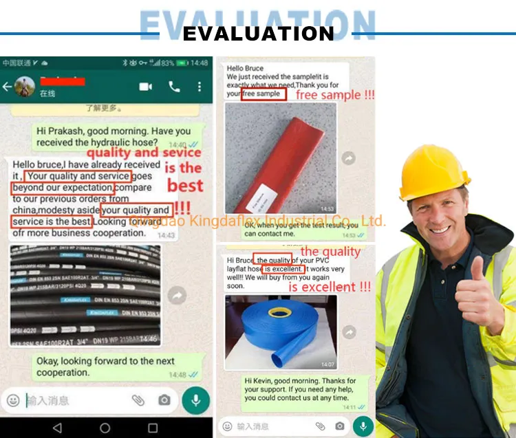 High Pressure Flexible Water Rubber Discharge Industrial Hose