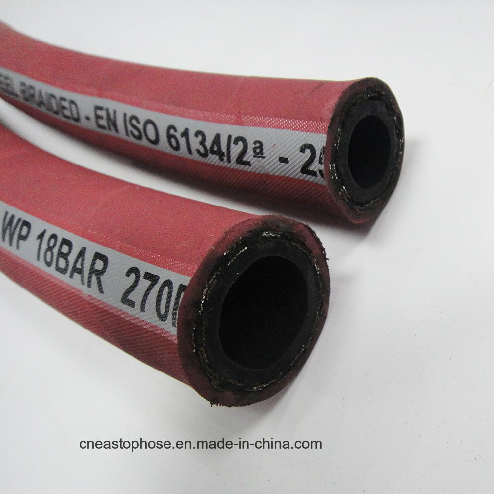 High Quality SAE 100r1 at/DIN En853 1sn 1/4' -3' Wire Braid Reinforced Hydraulic Tube Rubber Oil Hose