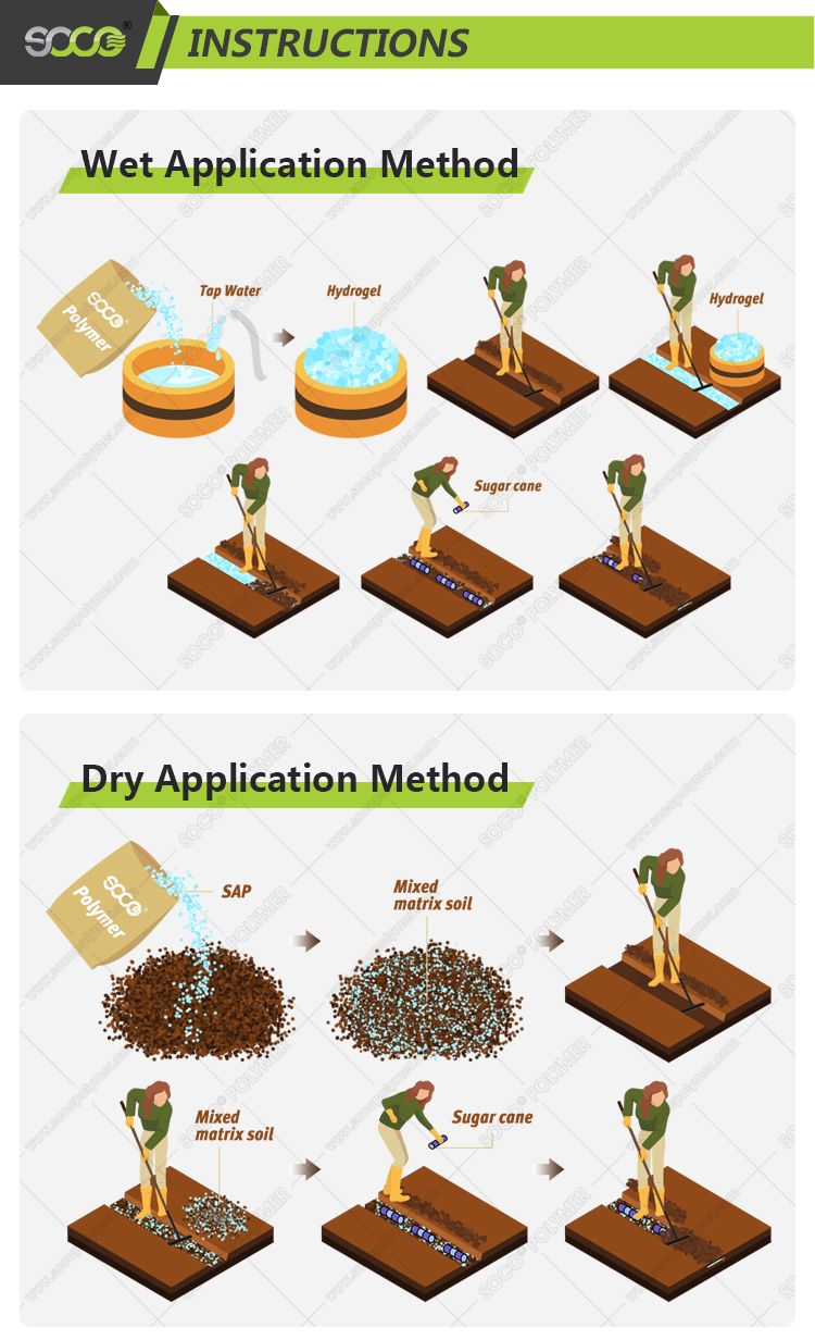 High Quality Solid Rain Potassium Polymer with SGS Oral Toxicity Test