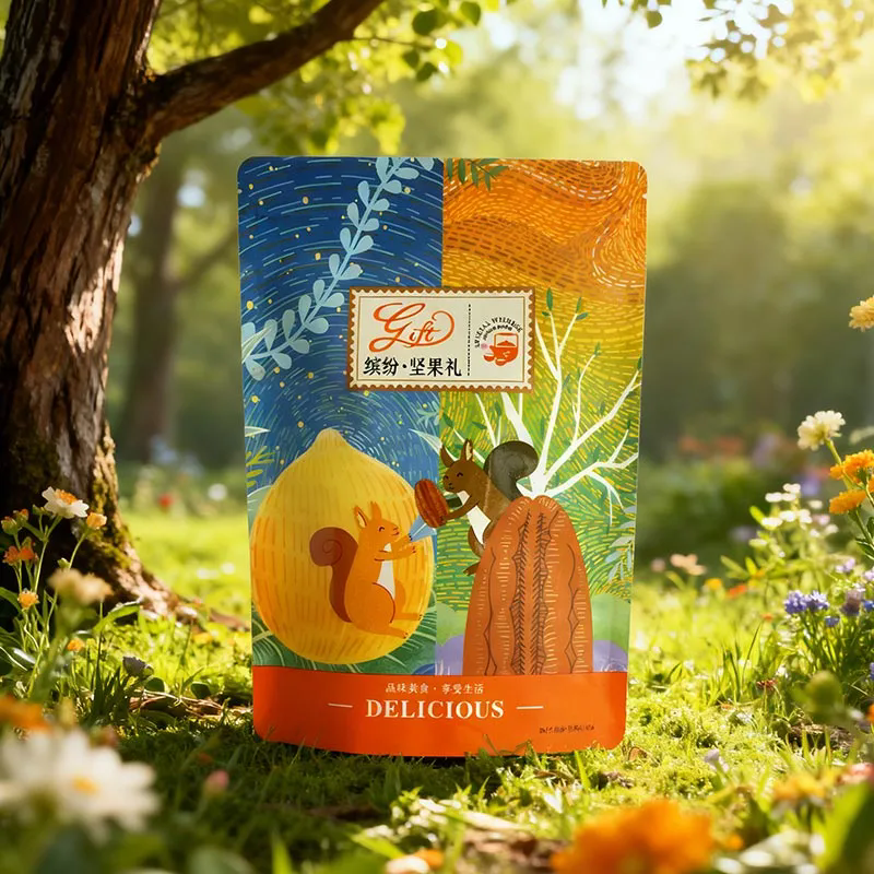 Aluminum Foil Sealed Dried Fruit and Nut Packaging Bags