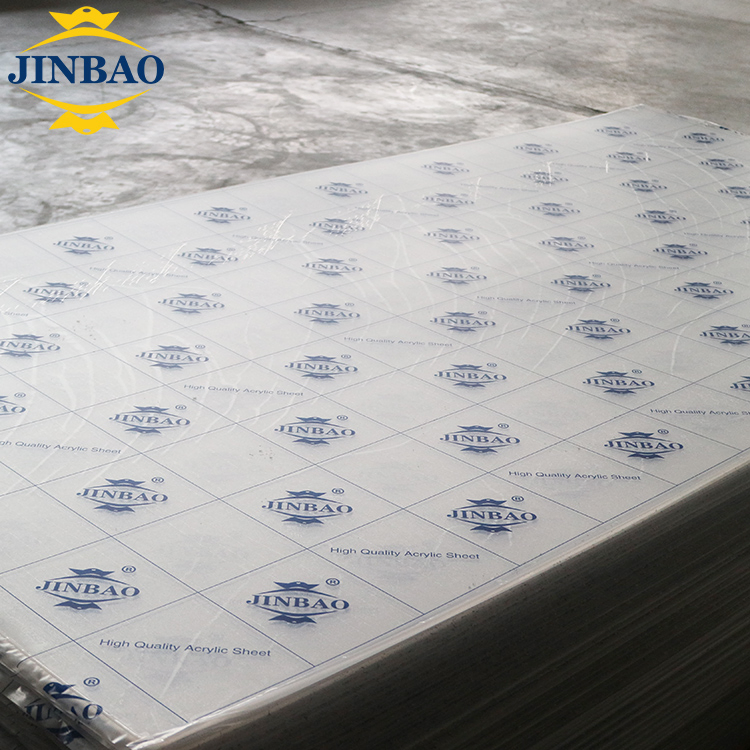 Jinbao 1250*1850mm Pure Different Thickness PMMA Plexi Glass Transparent Perspex Extruded Clear Cast Acrylic Sheet