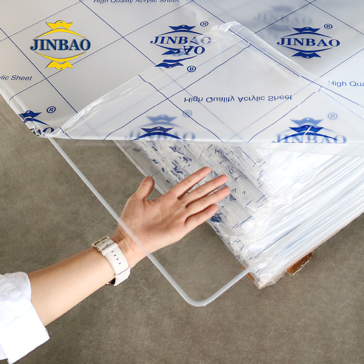 Jinbao Lamina Planchas De Acrilico Transparente De 5 mm PMMA Acrylic Color Clear Cast Colored Glass Price Plastic Acrylic Sheet Acrilico