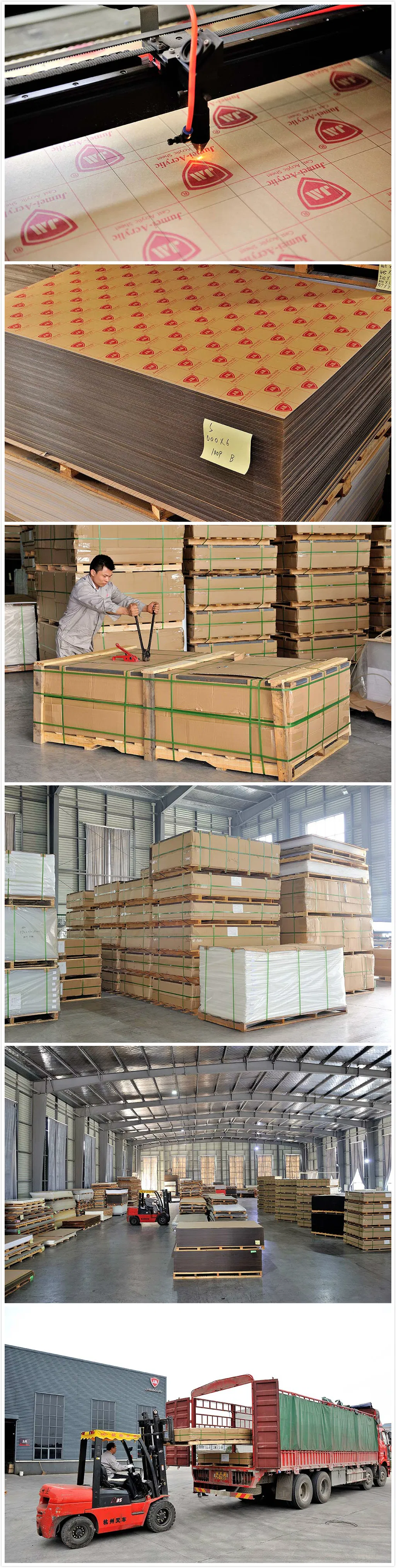Jumei Acrylic Supplier Clear PMMA Sheets/ Transparent Perspex Plastic Cast Acrylic Sheets
