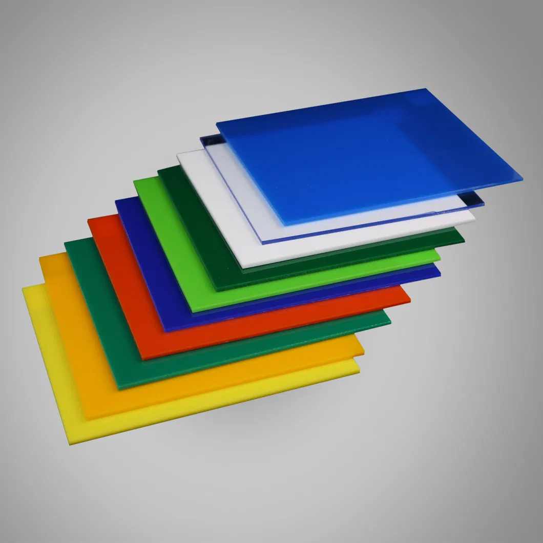 Kingstar Manufacturers 2mm 3mm 4mm 5mm Perspex PMMA Plexiglass Transparent Color Clear Cast Colored Glass Price Plastic Acrylic Sheet for Sale