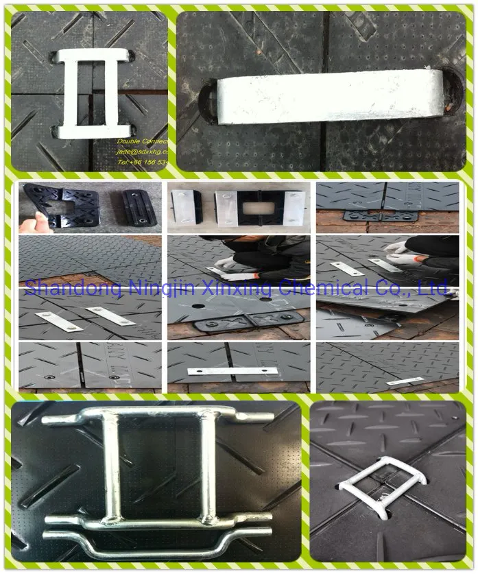 Light Duty Unbreakable HDPE Polyethylene Ground Protection Mats/High Density Excavator Mats