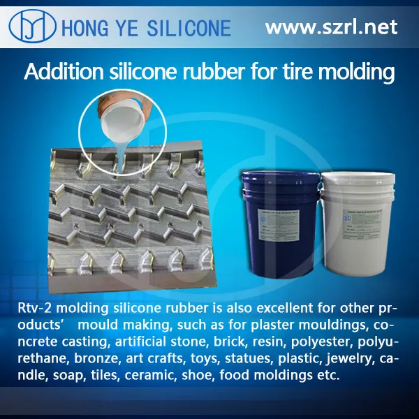 Low Shrinkage Car Tyre Molds Making Liquid Silicone Rubber
