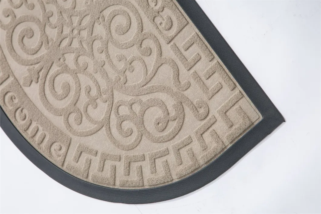 Nylon Carpet Surface Household Rubber Backing Anti Slip Decorative Doormat