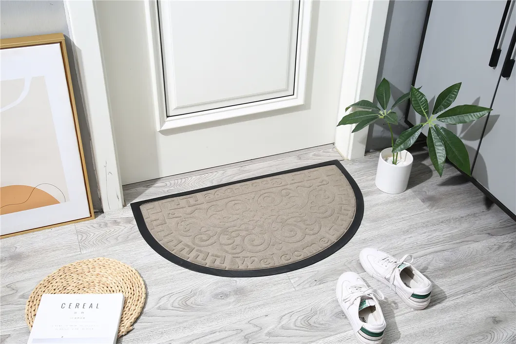 Nylon Carpet Surface Household Rubber Backing Anti Slip Decorative Doormat