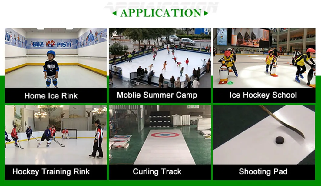 PE Material Indoor Synthetic Ice Rink Plastic Hockey Boards / Barriers / Fence