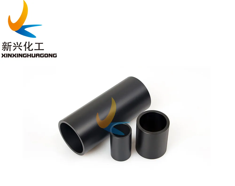PE300 PE500 PE1000 Drainage Pipe Extruded Thick Walled UHMWPE Tube