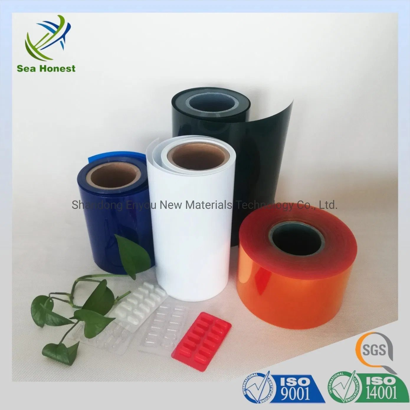Pharmaceutical Blister Packaging 250 Micron Color PVC Filmpvc White Rigid Film for Packging